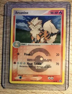 Arcanine 18/112 Holo Rare Reverse Ex Firered & Greenleaf Pokemon TGC - Image 1