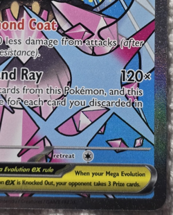 Mega Diancie Ex 267/217 Ascended Heroes Full Art Mega attack rare Pokemon NM - Image 4