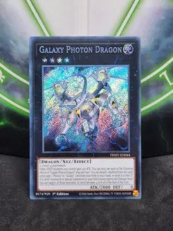 Yugioh Galaxy Photon Dragon PHHY-EN044 Secret Rare 1st Edition NM - Image 1