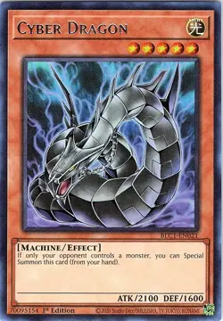 Yugioh: Cyber Dragon - BLC1-EN021 - Silver Ultra Rare - 1st Edition - NM - Image 1
