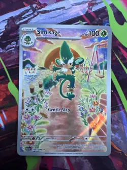 Pokemon TCG Simisage Black Bolt Holo Illustration Rare Card 090/086 Sv: Black - Image 3