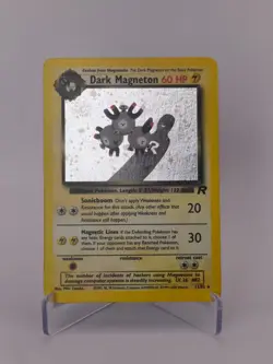 Pokemon TCG Dark Magneton 11/82 Team Rocket Holo Rare WOTC Card - Image 1