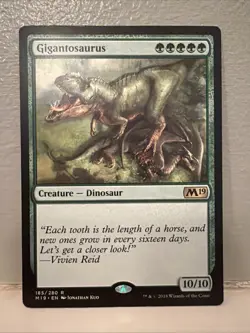1x Gigantosaurus- Core Set 2019- LP- Mtg Magic The Gathering Card - Image 1