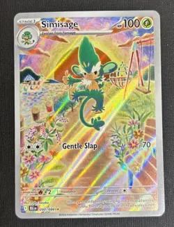 Pokemon TCG Simisage 090/086 Black Bolt Illustration Rare Card - Near Mint - Image 1