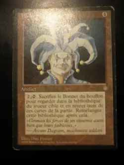 mtg magic jester's cap ICE AGE FRENCH vf fr bonnet du bouffon ere glaciaire 1/2 - Image 1