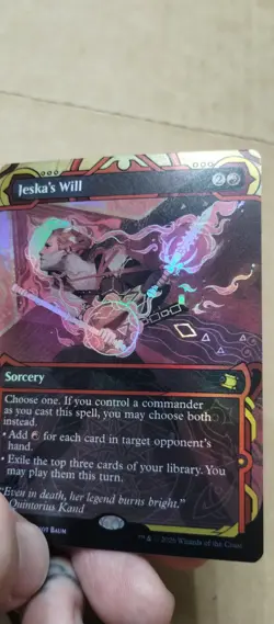 Jeska's Will foil borderless secrets of strixhaven - Image 1
