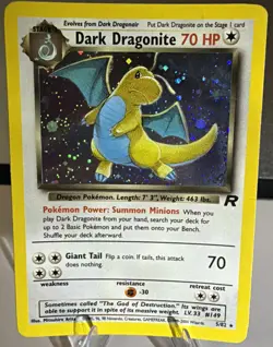 Pokemon: Team Rocket - Dark Dragonite Unlimited Holo Rare dmg - Image 1