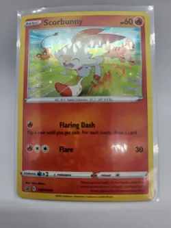 SWSH: Sword & Shield Promo Cards Scorbunny #SWSH244 Cosmos Promo Pokemon Card - Image 2