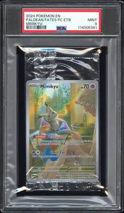 2024 P.M SV PROMO MIMIKYU 075 HOLO PSA 9 POKEMON CENTER - Image 1
