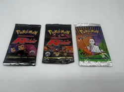 Pokemon 1st Edition Empty Packs x3 Team Rocket And Gym Challenge - Image 1