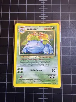 Pokemon TCG Venusaur Base Set Holo Rare 15/102 Ungraded - Image 1