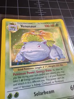 Pokemon TCG Venusaur Base Set Holo Rare 15/102 Ungraded - Image 3