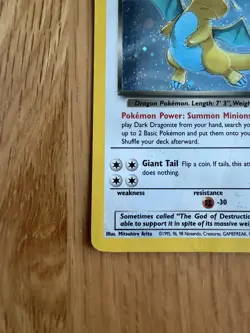 Dark Dragonite 5/82 Team Rocket Pokemon Card – Rare WOTC Vintage - Image 4