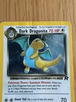 Dark Dragonite 5/82 Team Rocket Pokemon Card – Rare WOTC Vintage - Image 5