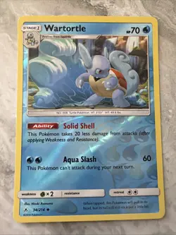 Pokemon TCG - Wartortle - 34/214 - Uncommon Reverse Holo - Image 1