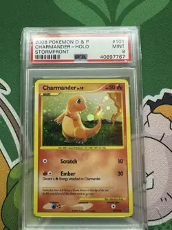 Charmander 101/100 Stormfront Holo Secret Rare Pokemon 2008 PSA 9 POP 206 - Image 1