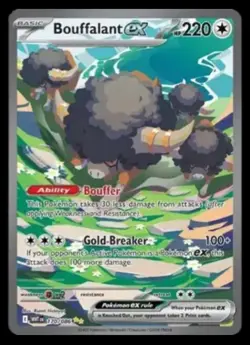 Bouffalant ex - 170/086 White Flare Pokemon tcg NM - Image 1