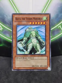 Yugioh Raiza the Storm Monarch FOTB-EN026 Super Rare NM - Image 1