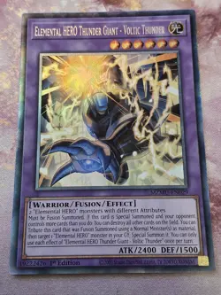 Elemental Hero Thunder Giant - Voltic Thunder Collectors Rare YuGiOh MZMU-EN029 - Image 1