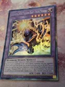 Elemental Hero Thunder Giant - Voltic Thunder Collectors Rare YuGiOh MZMU-EN029 - Image 3