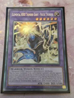 Elemental Hero Thunder Giant - Voltic Thunder Collectors Rare YuGiOh MZMU-EN029 - Image 5
