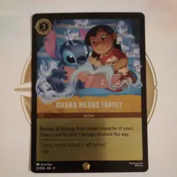 Disney Lorcana TCG Ohana Means Family 32/204 Winterspell Foil - Image 1
