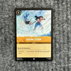 Disney Lorcana Winterspell Raging Storm 28/204 Super Rare NM - Image 1