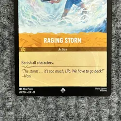 Disney Lorcana Winterspell Raging Storm 28/204 Super Rare NM - Image 4