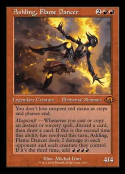 MTG Ashling, Flame Dancer - Retro Frame, NM-Mint, English Modern Horizons 3 - Image 1