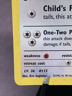 Pokemon TCG 1st Edition Blaine's Kangaskhan 36/132 Gym Heroes Non Holo - Image 2