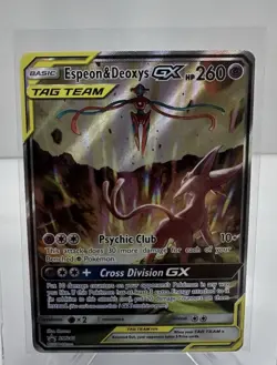 Espeon & Deoxys GX - SM240 - Pokemon Sun & Moon Promo LP plus - Image 1