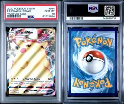 Pikachu VMAX 044/185 Ultra Rare Vivid Voltage 2020 Pokemon SWSH Graded PSA 10 - Image 3