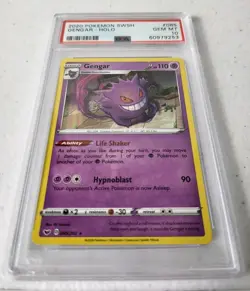 Gengar 085/202 - Sword and Shield Base Set *PSA 10 - GEM MINT* Holo Pokemon Card - Image 2