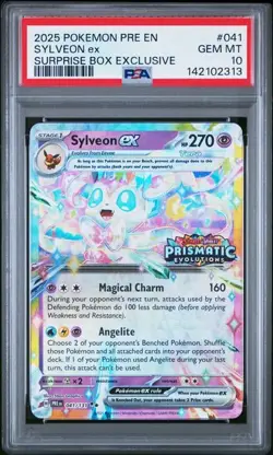 Sylveon ex - 2025 Pokemon Prismatic English Surprise Box Stamped Pokemon TCG - Image 1