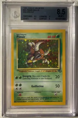 Pokemon BGS 8.5 Pinsir Holo - Jungle Unlimited 9/64 - Square Cut - Image 1