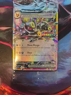 Pokemon TCG Umbreon ex - 060/131 (Prismatic Evolutions Stamp) Promo Card SEALED - Image 1