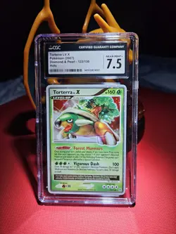 Pokemon Torterra Lv X -Holo Rare- 122/130 - 2007 Diamond & Pearl - (CGC 7.5) - Image 1