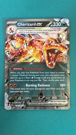Charizard ex 054/091 - Paldean Fates - Double Rare - Pokemon Card - Image 1