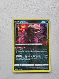 1x Darkrai 105/189 Holo Rare 2022 Pokemon Trick or Trade LP Free Shipping - Image 1