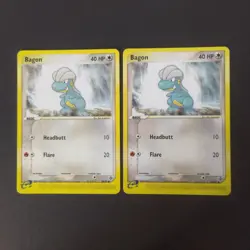 Pokemon Card TCG: Bagon 49/97 x2 - EX Dragon - Image 1