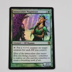 MTG Immaculate Magistrate FOIL Elf NM Duels of the Planeswalkers Rare Card Magic - Image 1