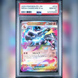 PSA 10 Mega Charizard X ex 013 Phantasmal Flames GEM MINT Graded Pokemon Card - Image 1