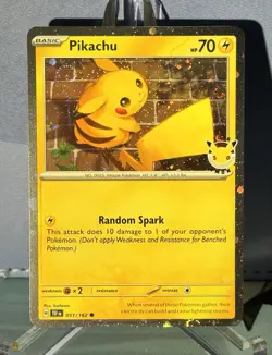 🌀Pikachu 051/162 Holo Stamped Pokemon Day 2026 Promo Pokemon Card - Swirled🌀 - Image 2