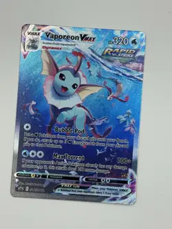 NM-Mint++ Vaporeon VMAX SWSH182 SWSH: Sword & Shield Promo Cards Holo - Image 1