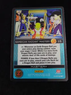 Dragon Ball Z DBZ TCG Panini Awakening Hi Tech S15 Namekian Radiant Mastery Card - Image 1