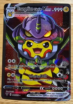Neon Genesis Evangelion x Pikachu Evangelion Cosplay ACG HOLO Card - Image 1