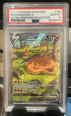 Charizard V SWSH260 SWSH: Sword & Shield Promo Cards Holo PSA 10 - Image 1