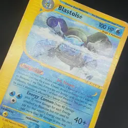 Blastoise 37/165 Rare non holo Aquapolis Vintage WOTC TCG Pokemon Card 2002 - Image 4