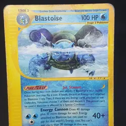 Blastoise 37/165 Rare non holo Aquapolis Vintage WOTC TCG Pokemon Card 2002 - Image 5