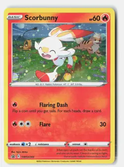 Scorbunny - (Cosmos Holo) Holofoil SWSH: Sword & Shield Promo Cards SWSH244 NM - Image 1